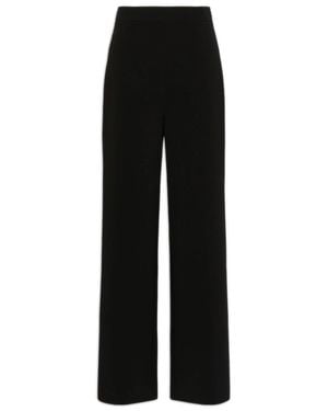 Max Mara Compact Cady Pants With Invisible Left-Side Zip - Black