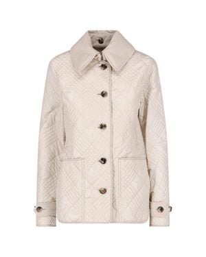 Burberry Tailored Mini Jacket - Natural