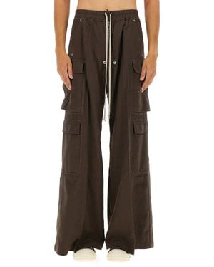 Rick Owens "Double Cargo Jumbo Belas" Pants - Brown