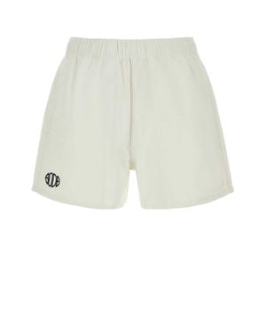Bode Cotton Bermuda Shorts - White