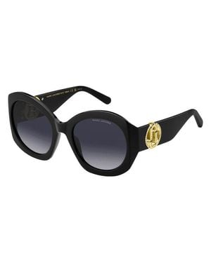 Marc Jacobs Marc Mini Sunglasses With Dark Gradient Lenses - Black