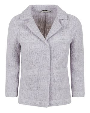 Charlott Short-Sleeve Knitted Jacket - Gray