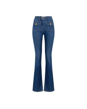 Elisabetta Franchi Chic Pants For Spring/Summer 2025 - Blue