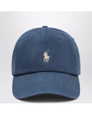 Polo Ralph Lauren Rustic Baseball Cap With Logo - Blue