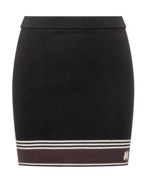Amiri Mini Textured Skirt - Black