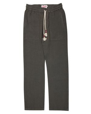 MC2 Saint Barth 100% Linen Pants - Gray