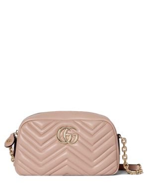 Gucci Mini Double G Leather Bag - Pink