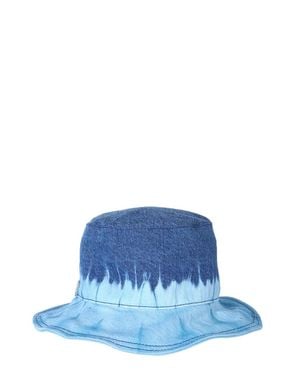 Alberta Ferretti Bucket Hat With Tie Dye Print - Blue