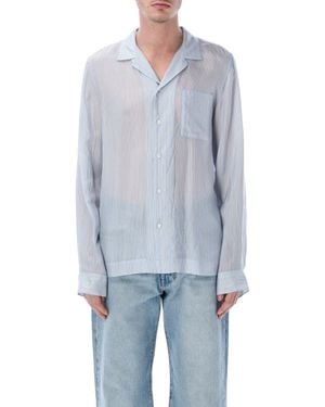 Dries Van Noten Cartly Striped Shirt - Blue