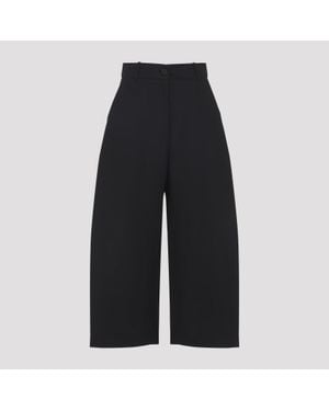 Studio Nicholson Chalco Wide Crop Pant - Black