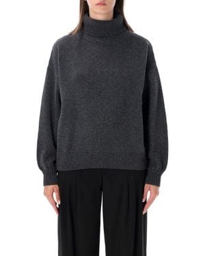 Sessun Wool Turtleneck Sweater - Blue