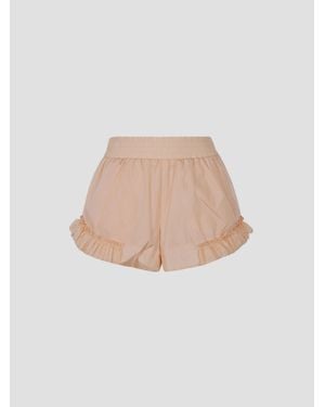 Simone Rocha Frill Track Shorts - White