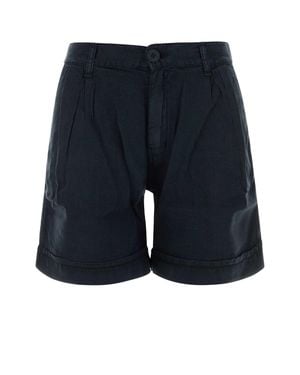 Lois Midnight Linen Saya Bermuda Shorts - Blue