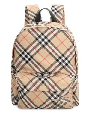 Burberry Printed Nylon Backpack - Natural