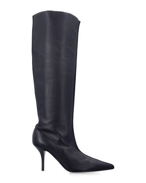 Magda Butrym Leather High Boots - Blue