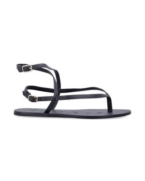 Manebí Manebí Crossover Leather Sandals - Black