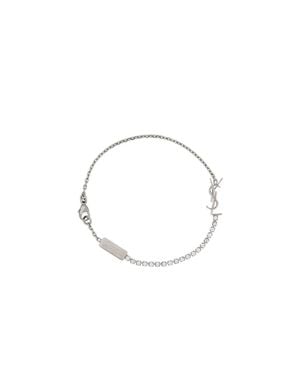 Saint Laurent Rhinestone-Embellished Cassandre Mini Bracelet With Lobster Clasp - Multicolor