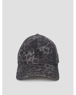 KTZ Cozy Leopard 9Forty Los Angeles Dodgers Cap - Gray