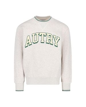 Autry Cotton-Blend -Style Sweater - White