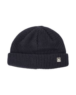 Obey Ribbed Knit Beanie - Blue