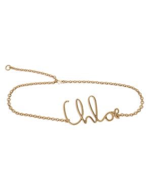 Chloé Signature Chain Belt - Metallic