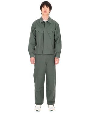 KENZO Stylish Pressed Short Sleeve Shirt For - Green