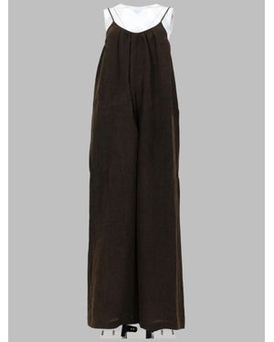 Uma Wang Sleeveless Wide-Leg Jumpsuit - Black
