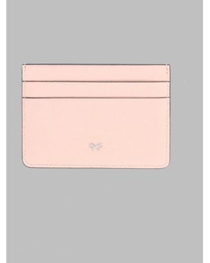 Anya Hindmarch Card Holder Peeping Eyes Leather Wallets & Purses - Gray