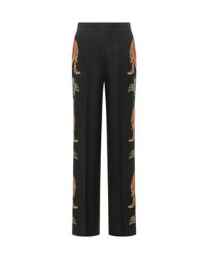 Etro Straight Leg Painted Pants - Black