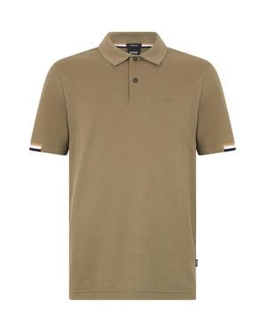 BOSS Piqué Polo Shirt With Logo - Green