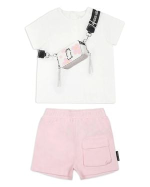 Marc Jacobs Kids Short-Sleeved Mini T-Shirt With Snapshot Print - Pink