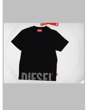 DIESEL Boys' Logo Graphic T-Shirt - Black