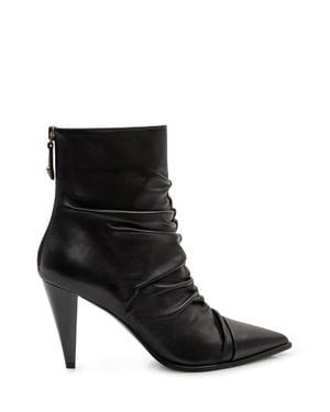 Pinko Draped Ankle Boot - Black