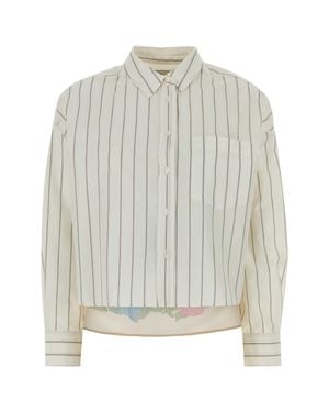 Weekend Embroidered Poplin Shirt - White