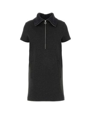 Gucci Melange Dark Stretch Jersey Dress - Black