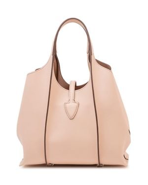 Tod's Pend T Shopping Tote Bag - Natural