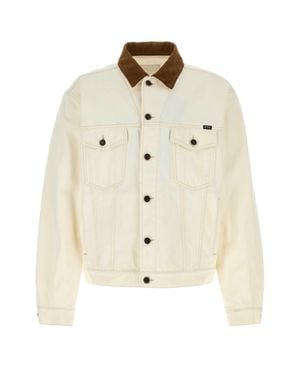 Prada Ivory Denim Jacket - Natural