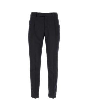 PT Torino Midnight Wool Blend Dress Pant - Black