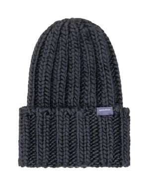 Woolrich Chunky Knit Beanie - Blue