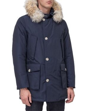 Woolrich Ultimate Arctic Down Jacket With Hood - Blue