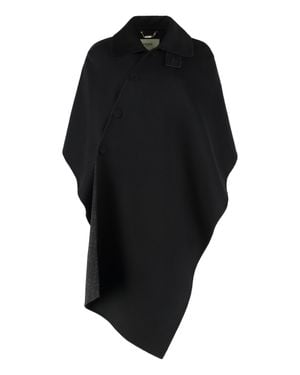 Fendi Wool Cape - Black