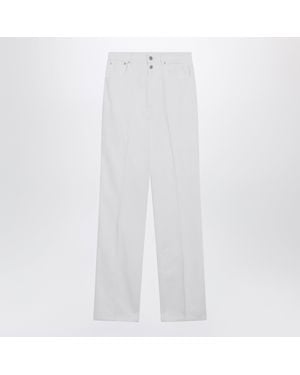 Lemaire Highwaisted Straightleg Jeans With Belt - White