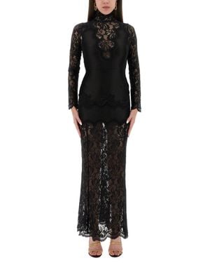Rabanne Slim Fit Lace Suit Dress Size 36 - Black