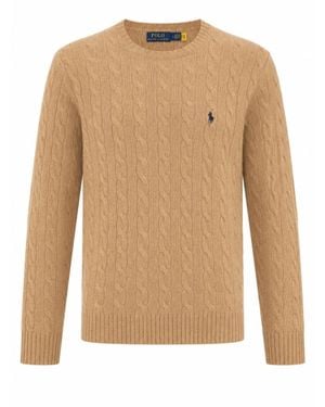 Polo Ralph Lauren Lscablecnpp Long Sleeve Pullover - Natural