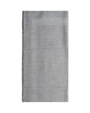 Emporio Armani Soft Knit Scarf - Gray