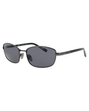 Quay Text Me Sunglasses With Gradient Lens, Metal/Acetate, 58-18-130 - Black