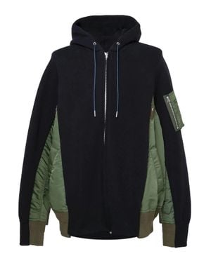 Sacai Sponge Sweater Hoodie - Blue