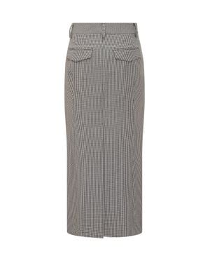 The Seafarer Mini Skirt With Elegant Design - Gray