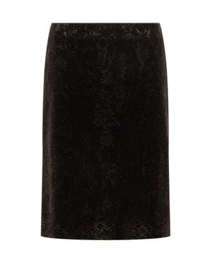 MSGM Style Midi Skirt - Black
