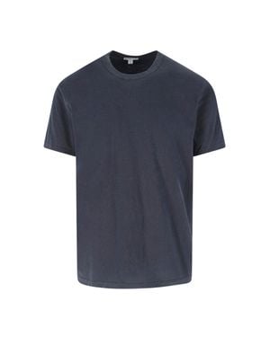 James Perse 100% Cotton Essential T-Shirt - Blue